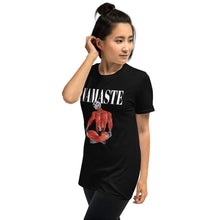 Load image into Gallery viewer, namaste muscle skeleton graphic t-shirt