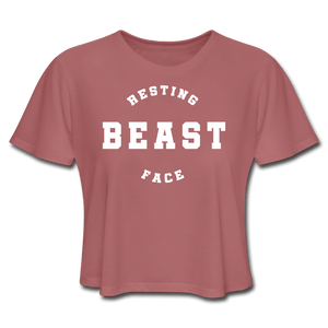 "Resting Beast Face" Crop Top freeshipping - Natural Beast