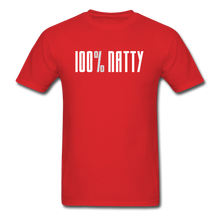 Load image into Gallery viewer, 100% Natty T-Shirt - red&quot;100% Natty&quot; T-Shirt freeshipping - Natural Beast