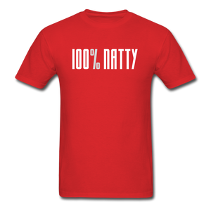 100% Natty T-Shirt - red"100% Natty" T-Shirt freeshipping - Natural Beast